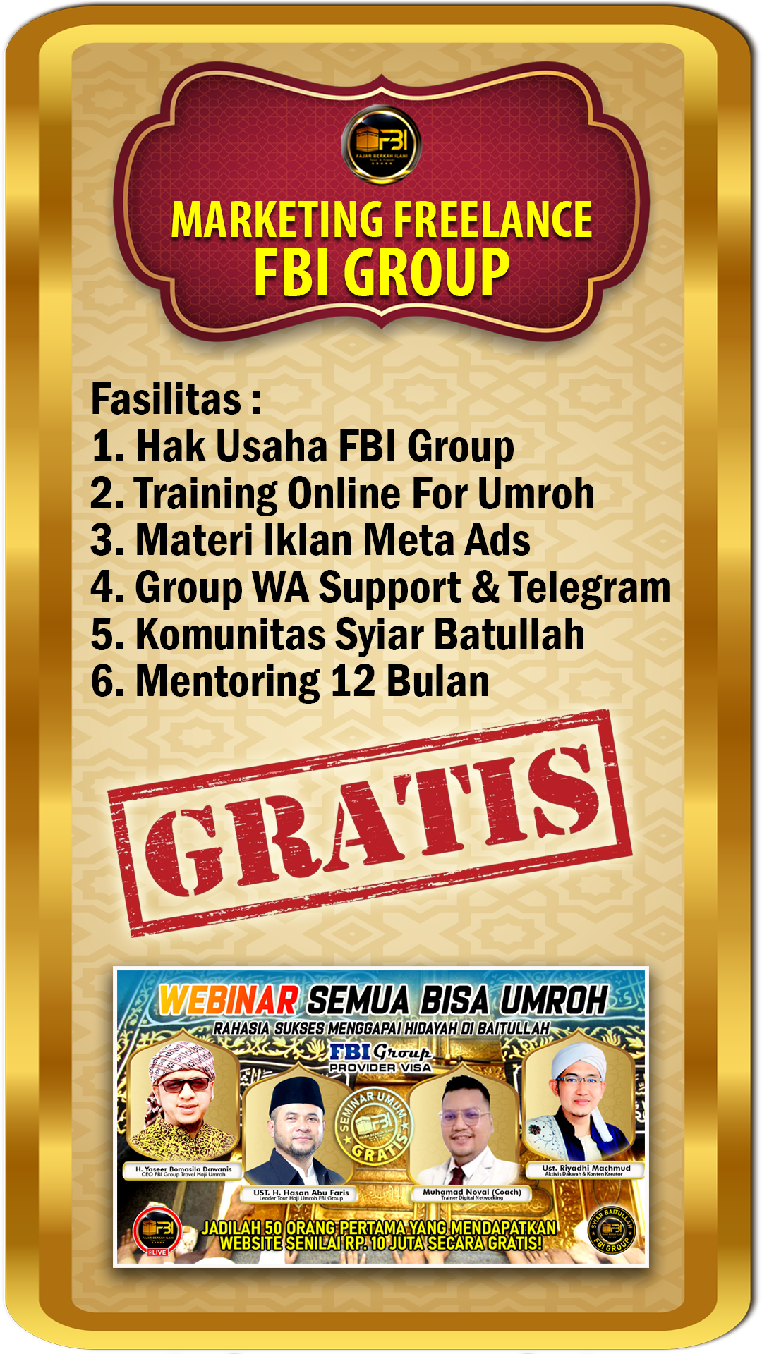 MARKETING FREELANCE FBI GROUP